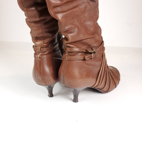 Bronx Shoes Brown Leather Ulli High Boots - Picture 8 of 12